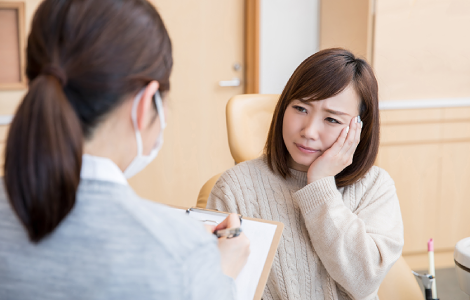 歯ぐきの腫れ・出血がある